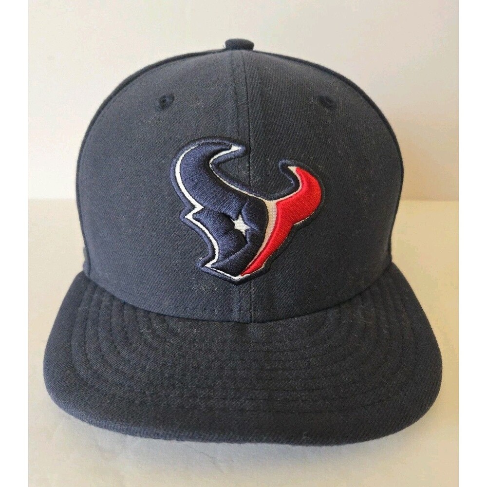Houston Texans New Era 59FIFTY Team Classic Fitted Size 6 3/4 Navy Blue Hat Cap